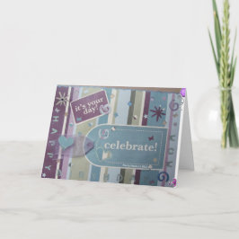 Grattis på födelsedagen Mamma - Skrapbokort Kort