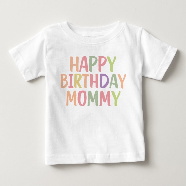 Grattis på födelsedagen Mamma T Shirt (Framsida)