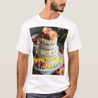 Grattis på födelsedagen mamma T-Shirt-design T Shirt