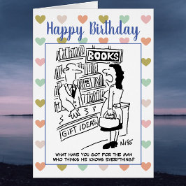 Grattis på födelsedagen man känner till allt Joke Hälsningskort