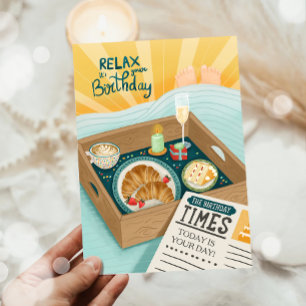 Grattis på födelsedagen Manar Man slappna av Cake  Kort