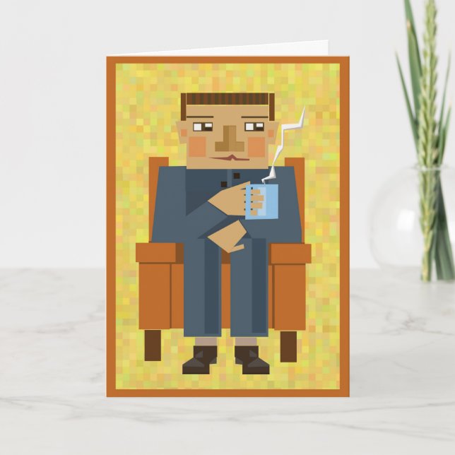 Grattis på födelsedagen mankort kort (Framsida)