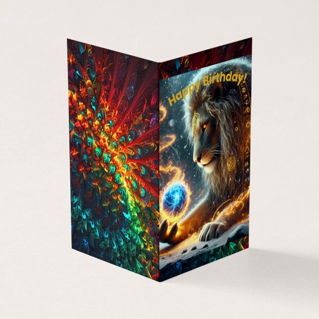 Grattis på födelsedagen-mappat kort (Utsida)