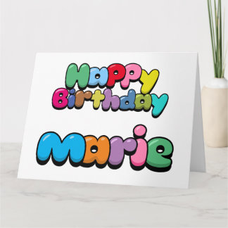 Grattis på födelsedagen Marie Kort