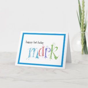 Grattis på födelsedagen Mark Kort