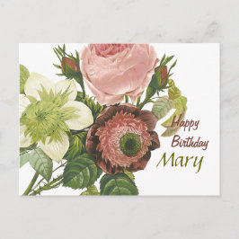 Grattis på födelsedagen Mary CC0129 Vykort