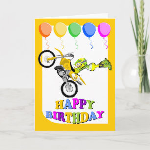 Grattis på födelsedagen, mästare i motocross kort