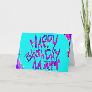 Grattis på födelsedagen - Matt Kort
