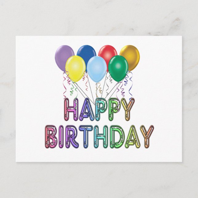 Grattis på födelsedagen med Blegon Vykort (Framsida)