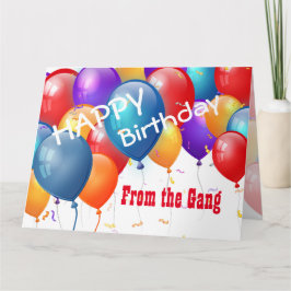 Grattis på födelsedagen med Bubblor FRÅN GANG Kort