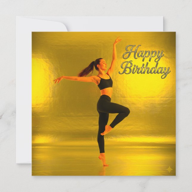 GRATTIS PÅ FÖDELSEDAGEN MED EN DANCINGGIRL (Framsida)