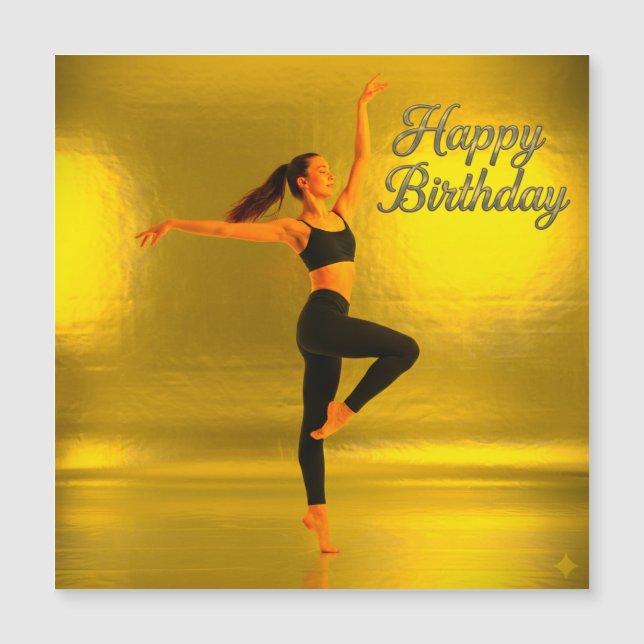 GRATTIS PÅ FÖDELSEDAGEN MED EN DANCINGGIRL (Framsida)