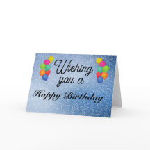 Grattis på födelsedagen med färgämnen och miniatyr