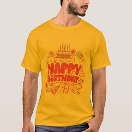 Grattis på födelsedagen med födelsedagskummel t shirt
