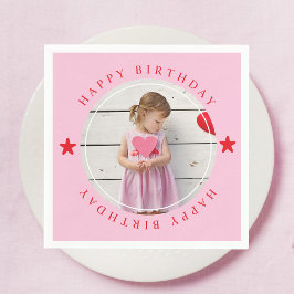 Grattis på födelsedagen med foto pappersservett