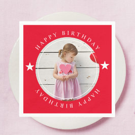 Grattis på födelsedagen med foto pappersservett