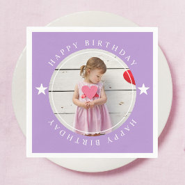 Grattis på födelsedagen med foto pappersservett