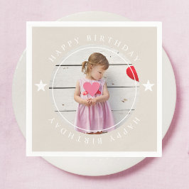 Grattis på födelsedagen med foto pappersservett