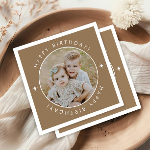 Grattis på födelsedagen med foto pappersservett