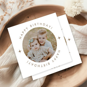 Grattis på födelsedagen med foto pappersservett