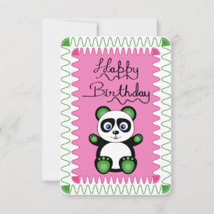 Grattis på födelsedagen med Grönt Panda