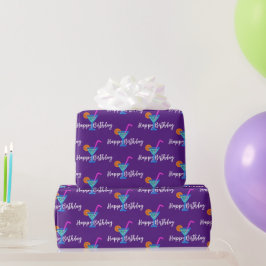 Grattis på födelsedagen med Neon Cocktail Presentpapper