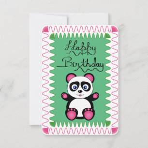Grattis på födelsedagen med Rosa Panda