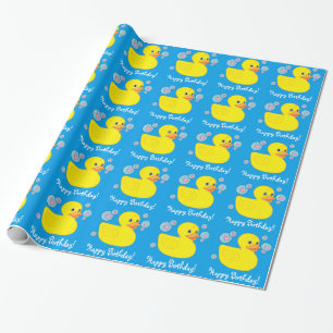 Grattis på födelsedagen med Rubber Ducky Presentpapper