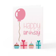 Grattis på födelsedagen med tarmar, presenter och 