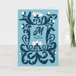 Grattis på födelsedagen medeltida blommigt brev ra kort