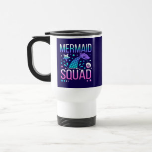Grattis på födelsedagen Mermaid Squad Havsfest Des Resemugg