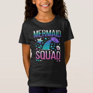 Grattis på födelsedagen Mermaid Squad Havsfest Des T Shirt