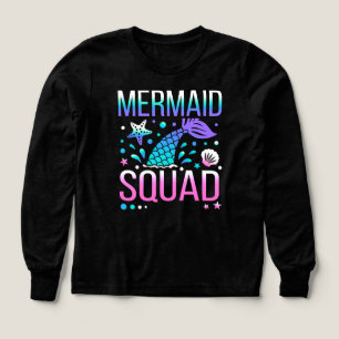 Grattis på födelsedagen Mermaid Squad Havsfest Des T Shirt
