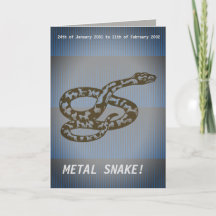 Grattis på födelsedagen Metall Snake