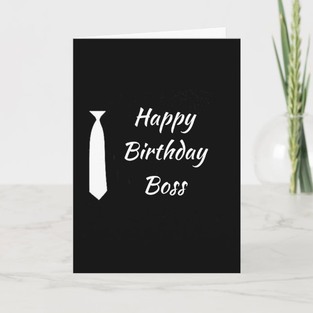 GRATTIS PÅ FÖDELSEDAGEN MIN (ELLER VÅR) **CHEFER** KORT (Framsida)