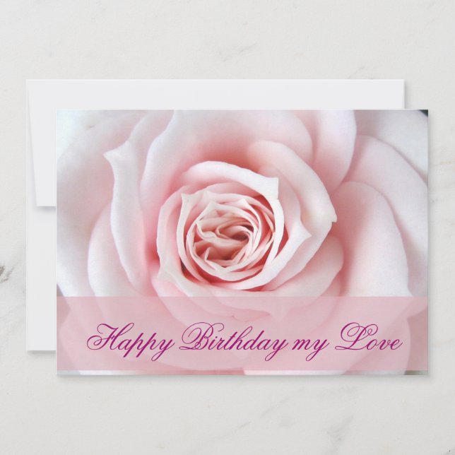 Grattis på födelsedagen min Kärlek Kort (Framsida)