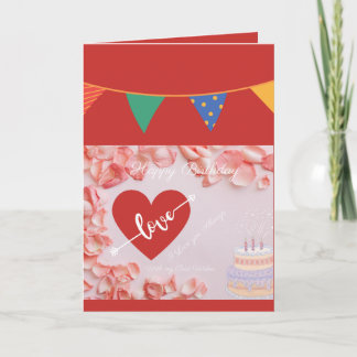 Grattis på födelsedagen min kärlek kort