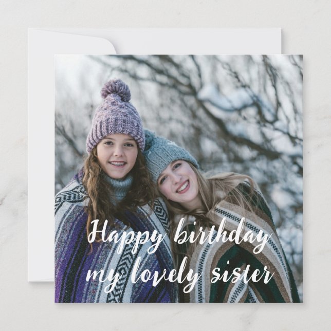 Grattis på födelsedagen min underbara syster med a (Framsida)