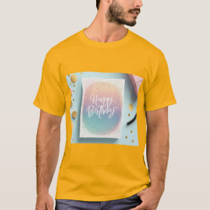 Grattis på födelsedagen Minimalist Chic Style T Shirt