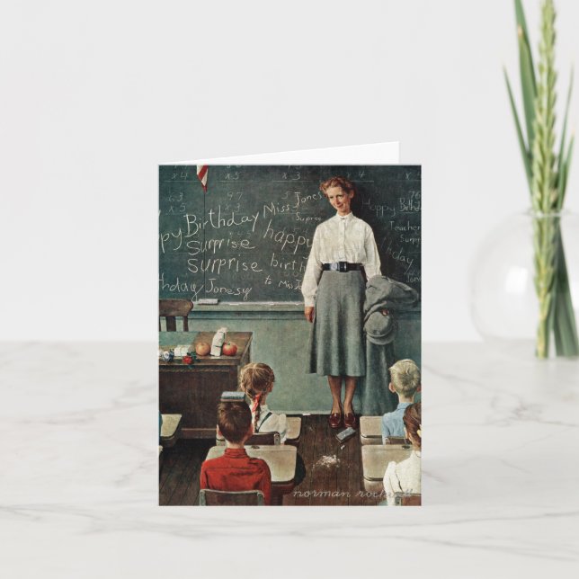 Grattis på födelsedagen, miss Jones av Norman Rock Kort (Framsida)