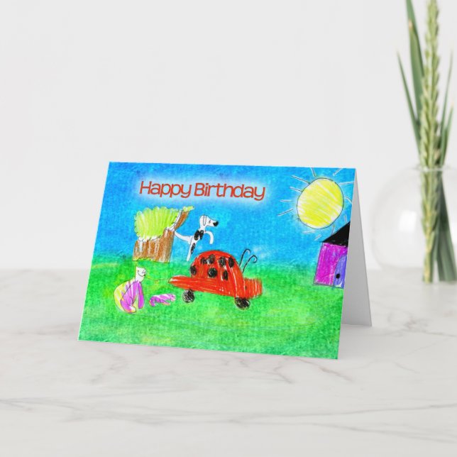 Grattis på födelsedagen Miss Q Kort (Framsida)