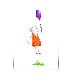 Grattis på födelsedagen Missy Mouse som innehar et Kort