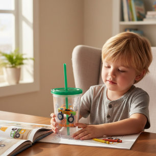 Grattis på födelsedagen Modern monster Car Lastbil Take Away Mugg