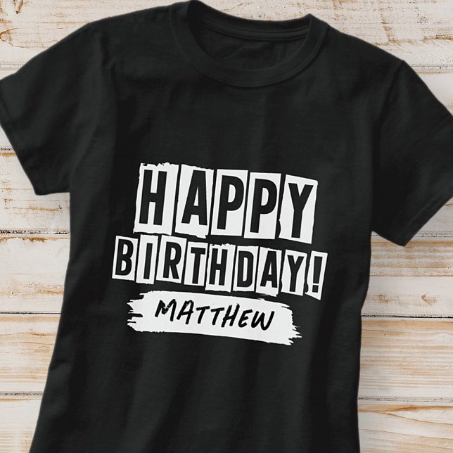 Grattis på födelsedagen Modern Playful Roligt Simp T Shirt (Skapare uppladdad)