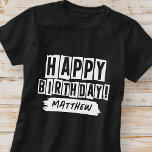 Grattis på födelsedagen Modern Playful Roligt Simp T Shirt<br><div class="desc">Den här enkla och moderna designen består av söt sans serif-typografi.</div>