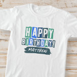 Grattis på födelsedagen Modern Playful Roligt Simp T Shirt<br><div class="desc">Den här enkla och moderna designen består av söt sans serif-typografi.</div>