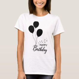 Grattis på födelsedagen Modern typografi Stilig fö T Shirt