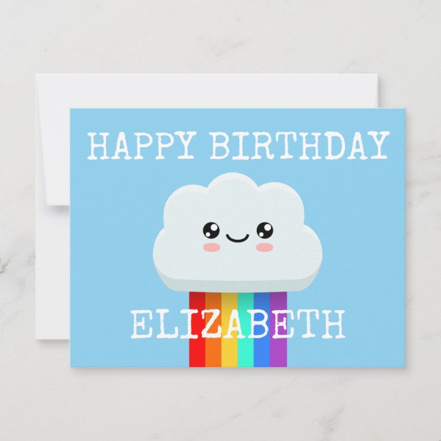 Grattis på födelsedagen moln (Framsida)