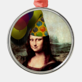 Grattis på födelsedagen Mona Lisa Julgransprydnad Metall