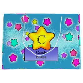 Grattis på födelsedagen Monogram med Söt Pastel St